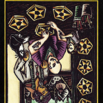 The Eight of Pentacles, reversed