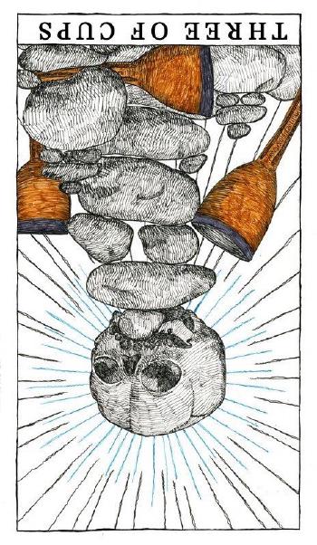 The Three of Cups, reversed